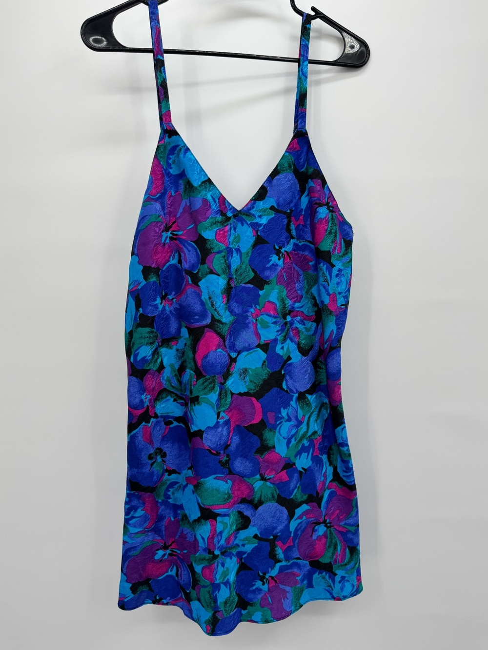 90s Frederick's of Hollywood Vintage Floral Slip Dress Sz L